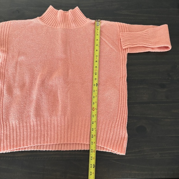 Angel of the North Small Anthropologie Pink Turtleneck Sweater Cozy Winter Top - Picture 4 of 8